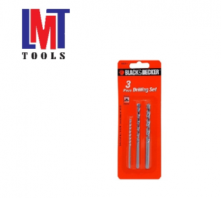 Bộ 3 mũi khoan gạch bê tông Black & Decker A8033G Bộ 3 mũi khoan gạch bê tông Black & Decker A8033G