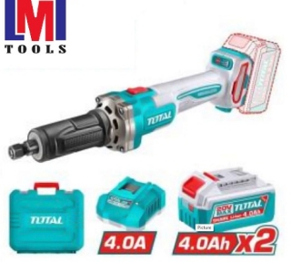 Máy mài khuôn không chổi than dùng pin 20V Total TDGLI20012 Máy mài khuôn không chổi than dùng pin 20V Total TDGLI20012