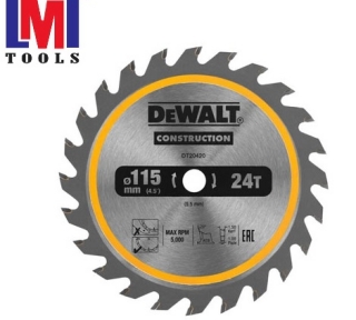 Lưỡi cưa gỗ 115mm 24T DeWalt DT20420-QZ Lưỡi cưa gỗ 115mm 24T DeWalt DT20420-QZ